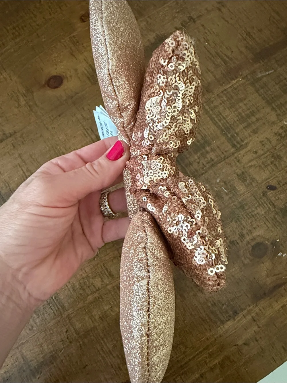 Disney Rose Gold Sequin Minnie Ears Headband